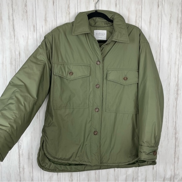 Anthropologie Velvet by Graham & Spencer Utility Puffer Jacket XS - Picture 6 of 8